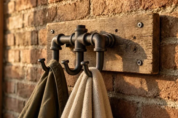 15 Industrial Iron Pipe Decorative Wall Hook Heavy Duty Steampunk Coat Hanger Rustic Towel Holder For Urban Loft Garage Organization